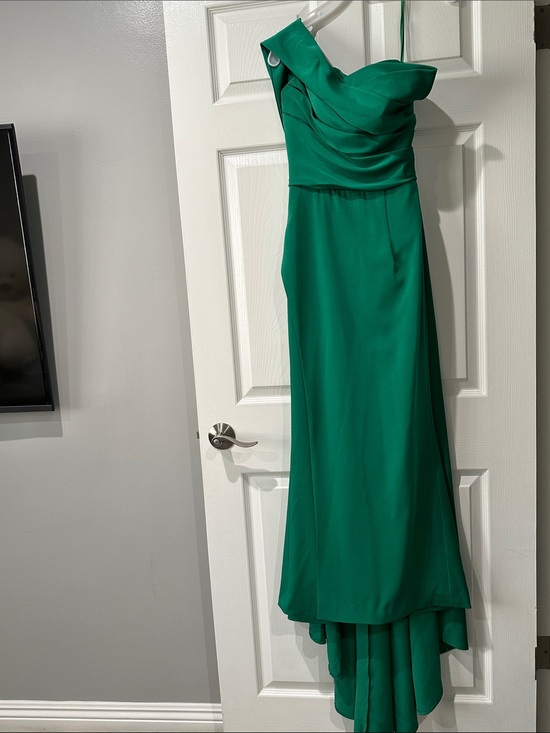 Terani Couture Dresses & Skirts - Terani Couture Emerald One-Shoulder Evening Gown